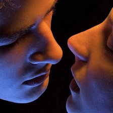 Схема вышивки «Он и она»