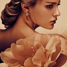 Схема вышивки «Девушка»