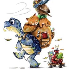 Схема вышивки «В путь»