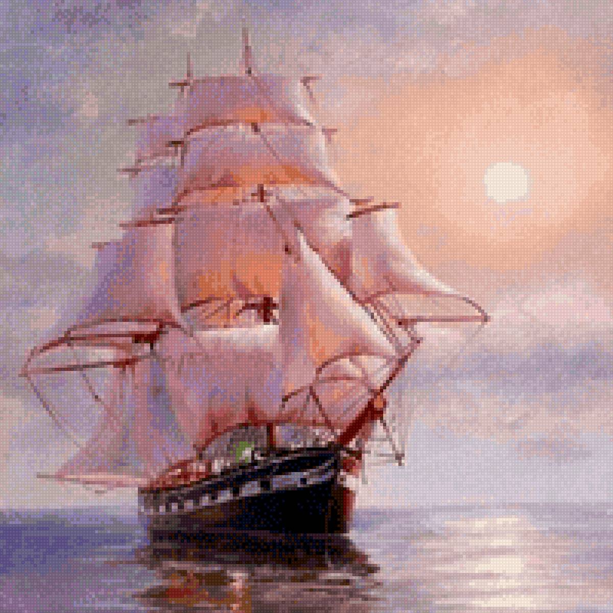 Корабль - корабль. море. - предпросмотр