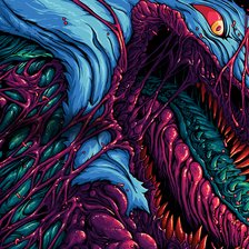 Схема вышивки «кс го хайпер бист»