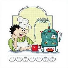 Схема вышивки «повар национальная марка»