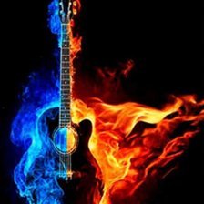 Схема вышивки «Гитара»