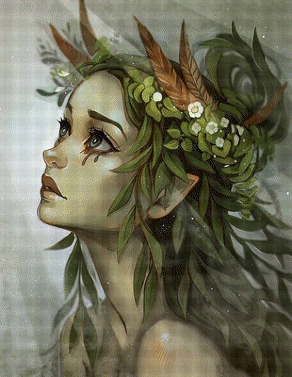 Лесная нимфа - девушка - предпросмотр