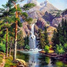 Схема вышивки «Природа»