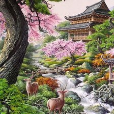 Схема вышивки «Река»