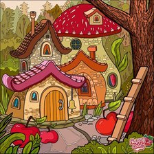 Схема вышивки «домик»