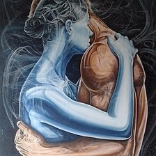 Схема вышивки «Он и она»