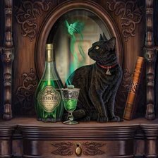 Схема вышивки «кот и магия»