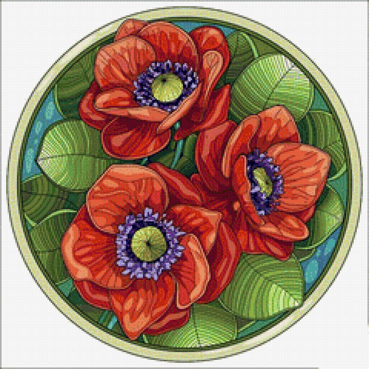 Маки малые - цветы - предпросмотр