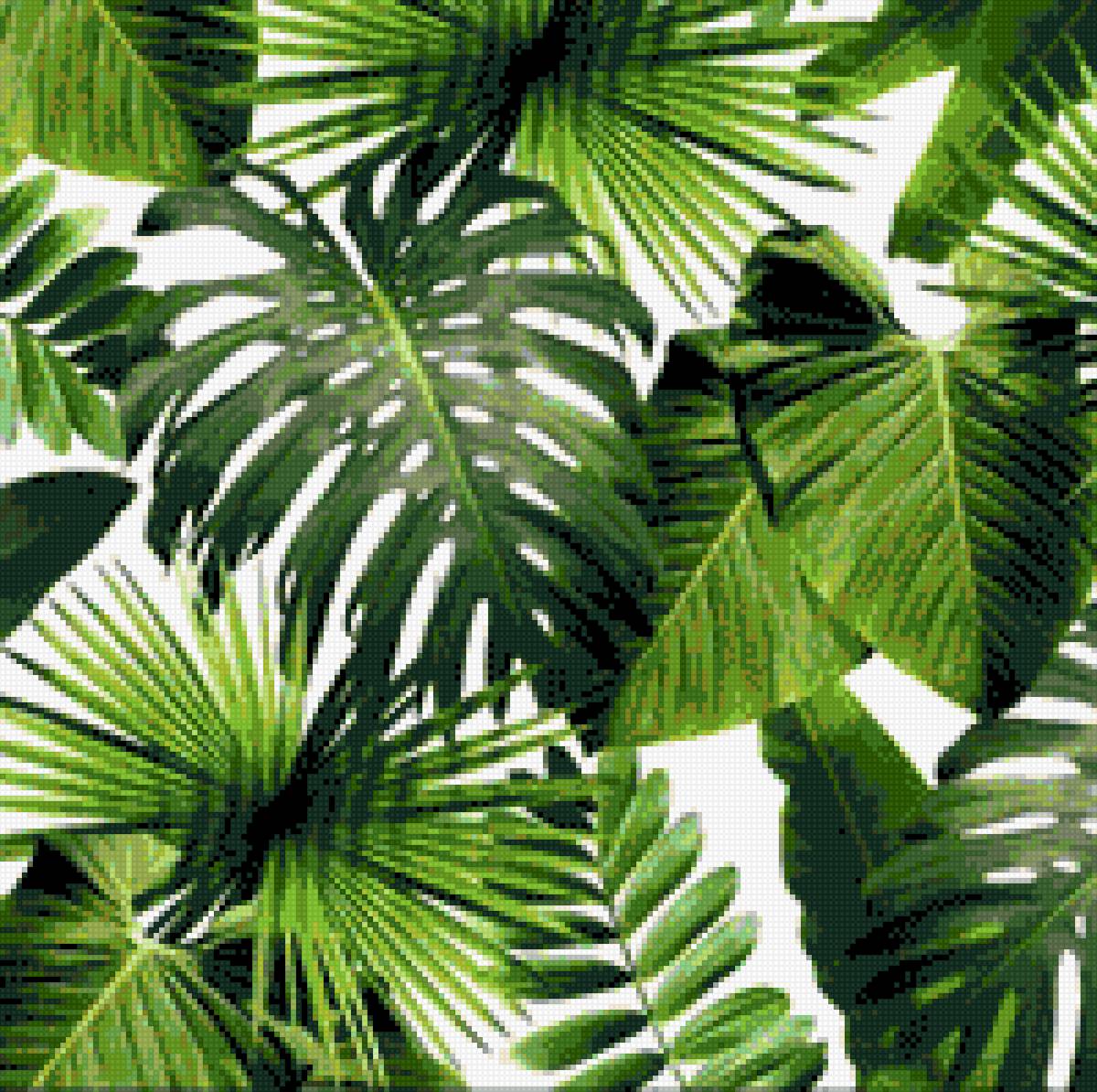 Подушка - тропический принт, подушка - предпросмотр