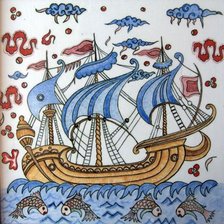 Схема вышивки «корабль»