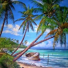 Схема вышивки «Остров»