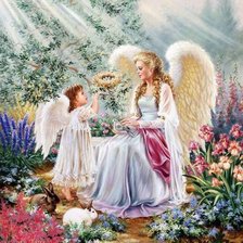 Схема вышивки «Ангелы»