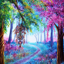 Схема вышивки «Сказочный лес.»