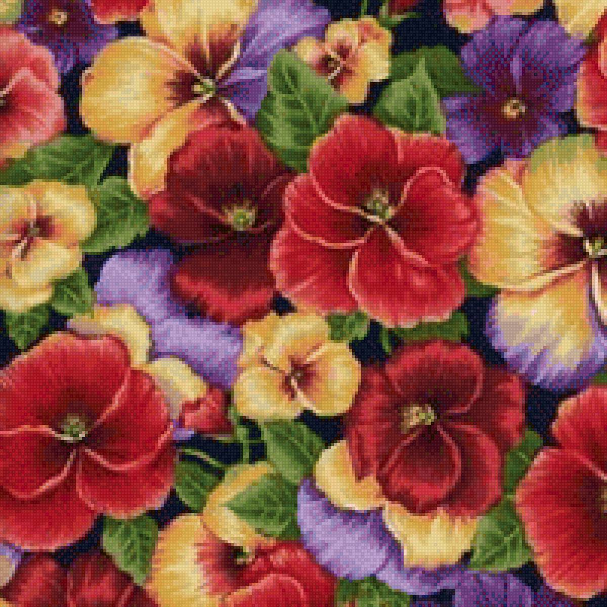 Подушка фиалки - фиалки. цветы. подушка - предпросмотр