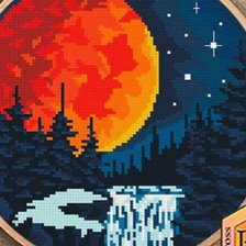 Схема вышивки «Лунная ночь»