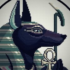 Схема вышивки «Анубис»