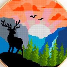 Схема вышивки «Парк сша»