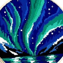 Схема вышивки «Северное сияние»