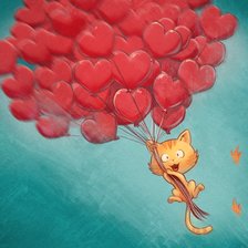 Схема вышивки «Котик»