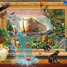 Схема вышивки «Ноев ковчег»