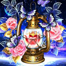 Схема вышивки «лампа»