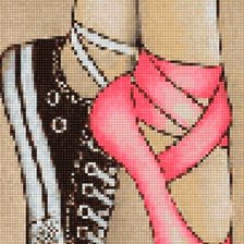 Схема вышивки «Кеды и пунты»