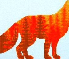 Схема вышивки «Лиса»