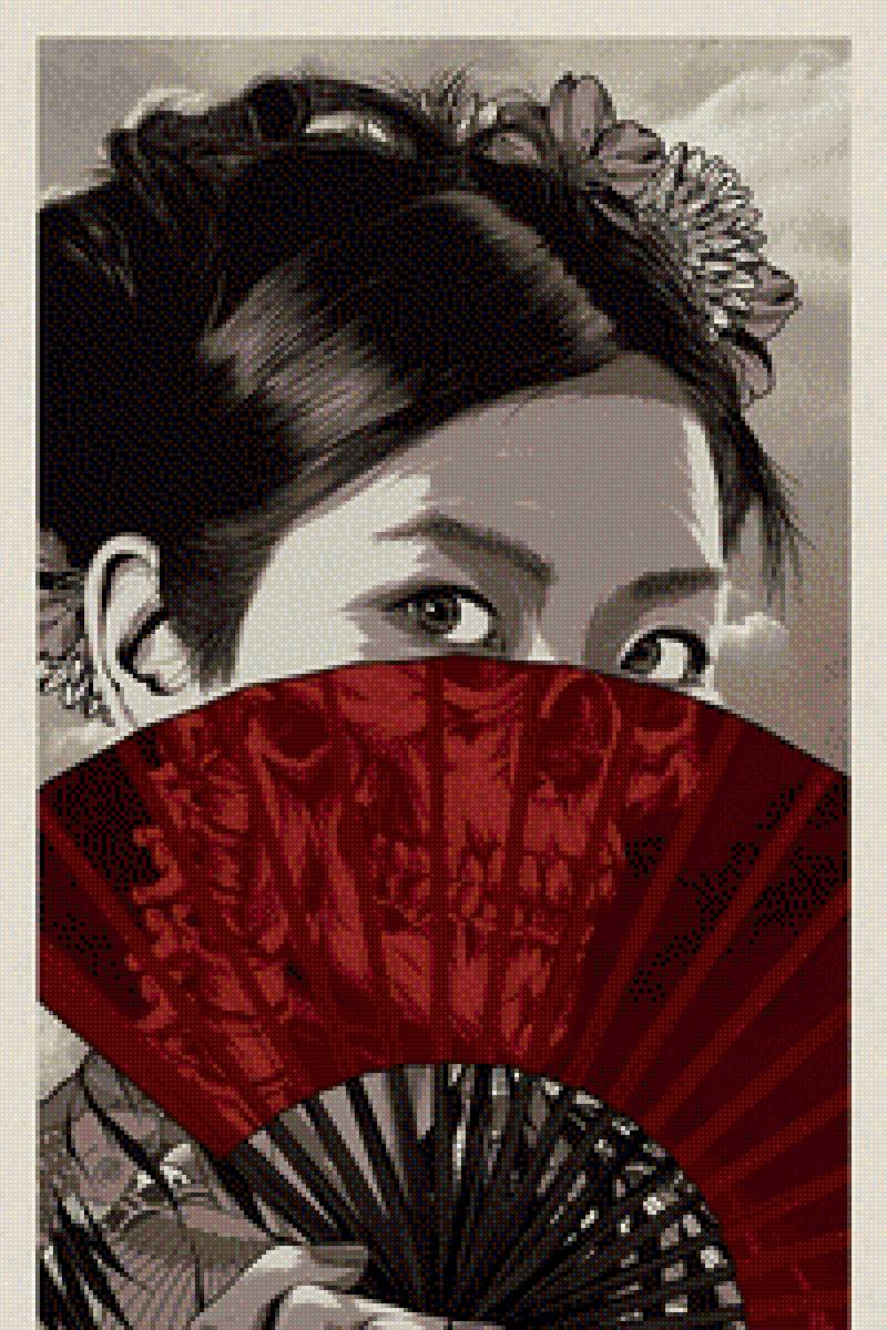 Девушка с черепом - девушка, череп - предпросмотр