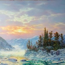 Рассвет в тумане