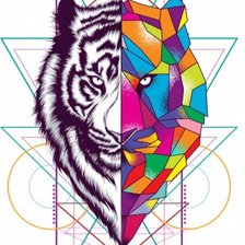 Схема вышивки «Tiger»