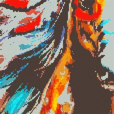 Схема вышивки «Индейская лошадь»