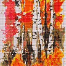 Схема вышивки «Лес»