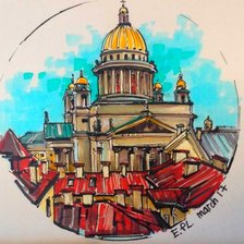 Схема вышивки «Санкт-Петербург»