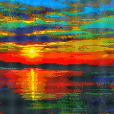 Схема вышивки «Закат»