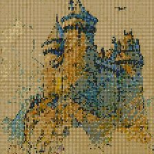 Схема вышивки «Замок»