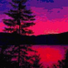 Схема вышивки «Закат»