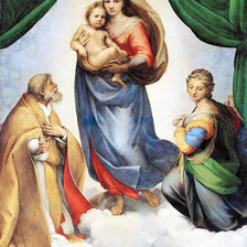 Схема вышивки «Сикстинская мадонна 120 цветов»