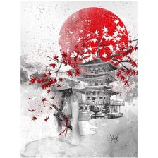 Схема вышивки «ВОИН САМУРАЙ»