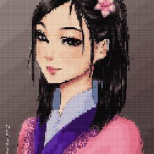 Схема вышивки «девочка»