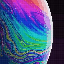 Схема вышивки «неизвестная планета»