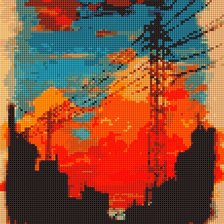 Схема вышивки «улица»