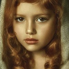 Схема вышивки «Девочка-осень начальная версия»