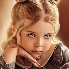 Схема вышивки «Маленькая мечтательница»