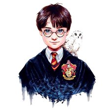 Схема вышивки «Гарри Поттер и Букля»
