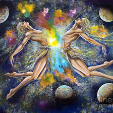 Схема вышивки «Близнецы»