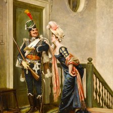 Схема вышивки «Галантный офицер»