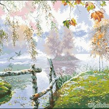 Схема вышивки «Пейзаж»