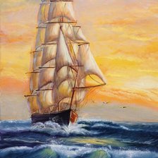 Схема вышивки «Парус»